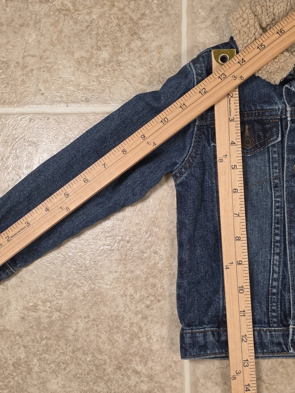 Wrangler Sherpa Collar Denim Jacket 2T
